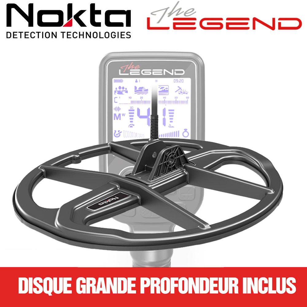 Nokta Legend WHP 4 Disque de détection 30x23 cm pour détecteur Nokta Legend améliorant la profondeur de recherche