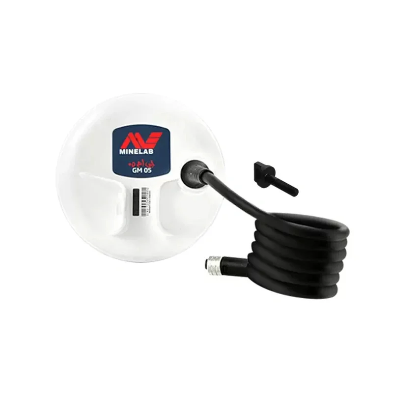 Minelab Gold Monster 1000 2 Disque de détection Double D GM 05 blanc de Minelab avec son câble de connexion et sa vis