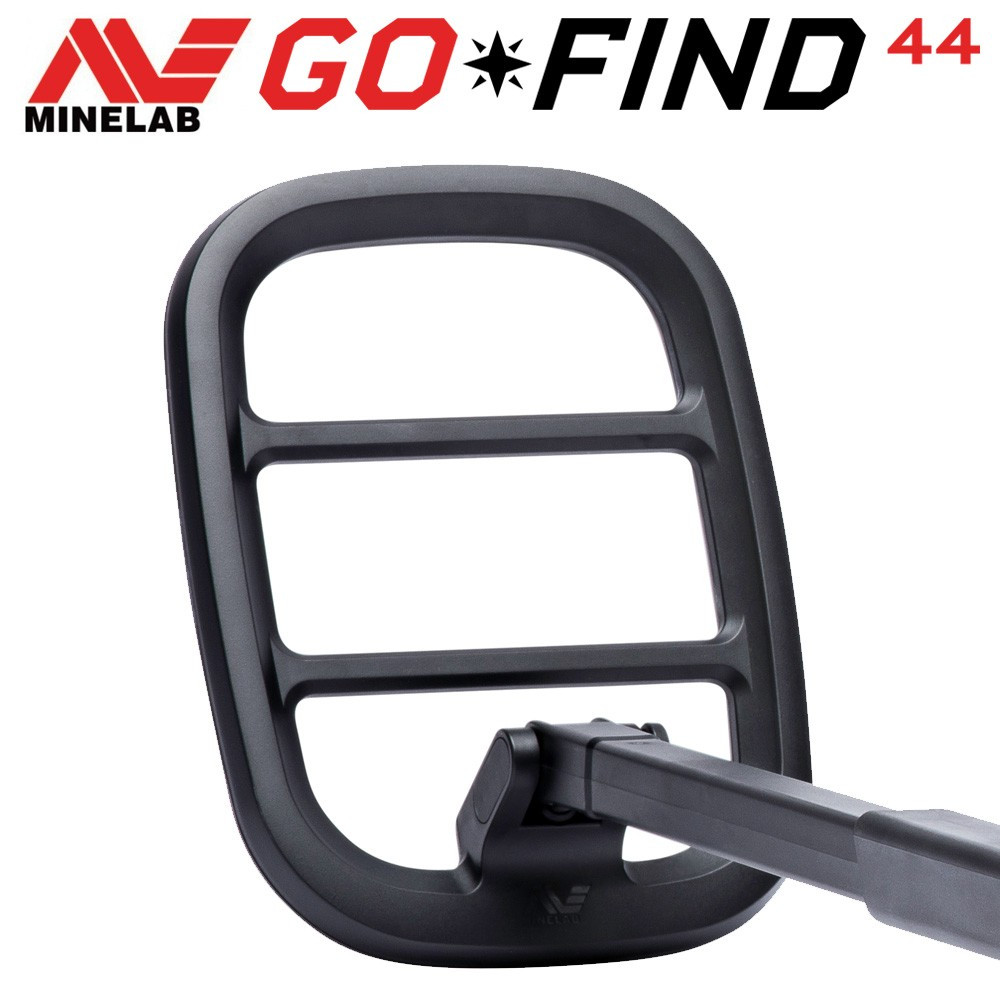 Minelab Go Find 44 3 Zoom sur le disque de détection rectangulaire du détecteur de métaux Minelab GO-FIND 44.