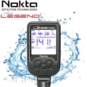 Écran LCD étanche du détecteur Nokta Legend avec interface de réglages multifréquence