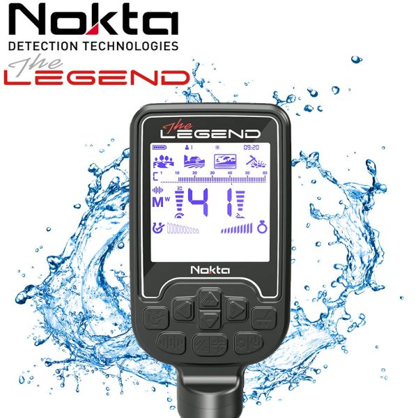 Nokta legend : notre avis sur ce détecteur de métaux 4 Écran LCD étanche du détecteur Nokta Legend avec interface de réglages multifréquence