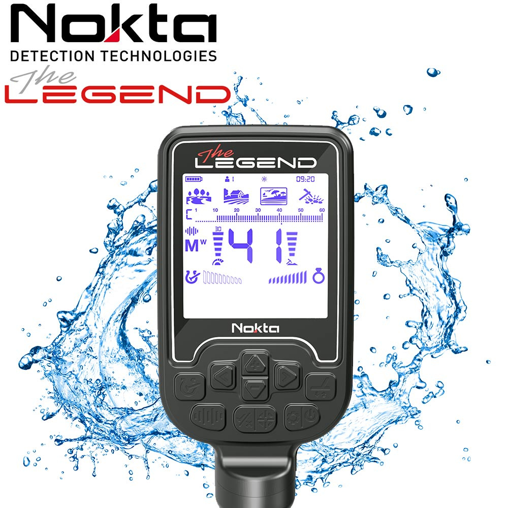 Nokta Legend WHP 3 Écran LCD étanche du détecteur Nokta Legend avec interface de réglages multifréquence
