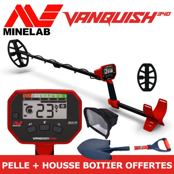 VANQUISH 340 : le meilleur détecteur Minelab pour débuter 2 Détecteur de métaux multifréquence Minelab Vanquish 340 avec accessoires offerts pour débutant.