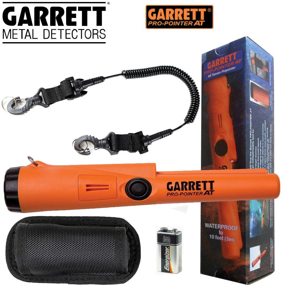Garrett Pro-Pointer AT 1 Pack Garrett Pro-Pointer AT avec sa boîte d'origine, sa gaine de ceinture, une pile 9V et son cordon de sécurité fourni.