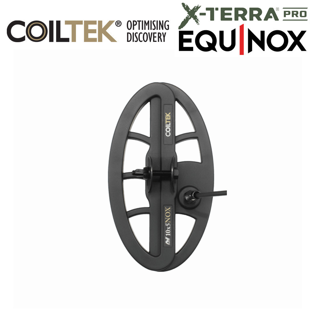 Disque Coiltek Elliptique 22x12 cm Equinox et X-Terra 1 Disque de détection elliptique Coiltek 10x5 NOX pour détecteurs Minelab Equinox et X-Terra Pro.